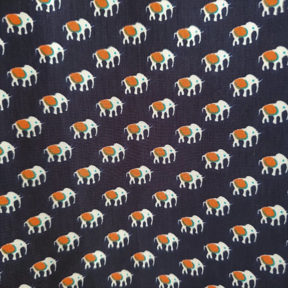 Anthropologie Tulle Elephant Print Tie Front Top - Picture 8 of 14